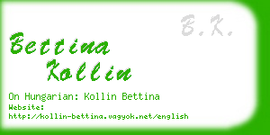 bettina kollin business card